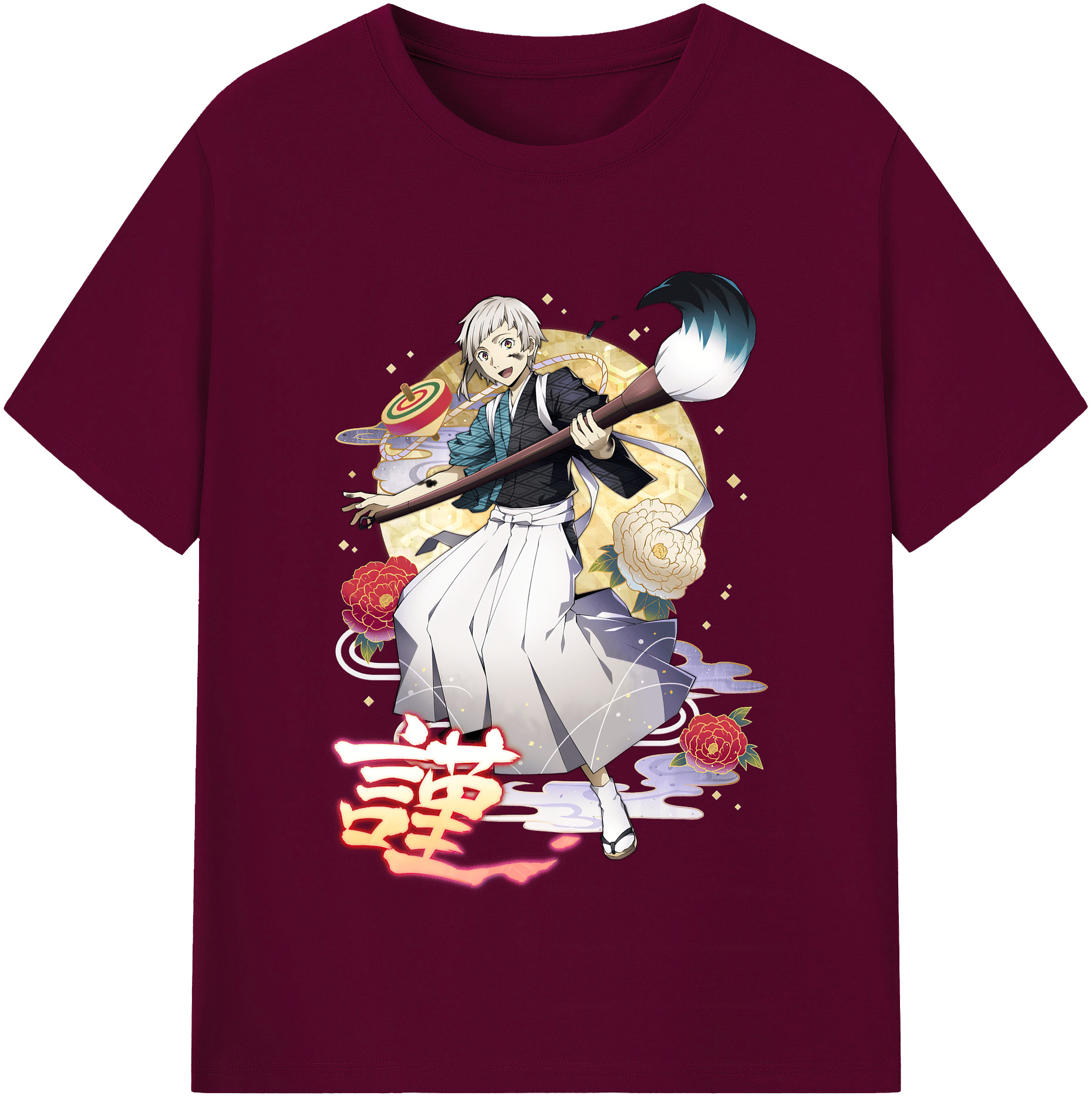 （画像用） 文豪ストレイドッグス Bungo Stray Dogs レディースカジュアルプリントTシャツ（綿100％）